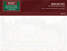 Tablet Screenshot of highlandsdecorating.com